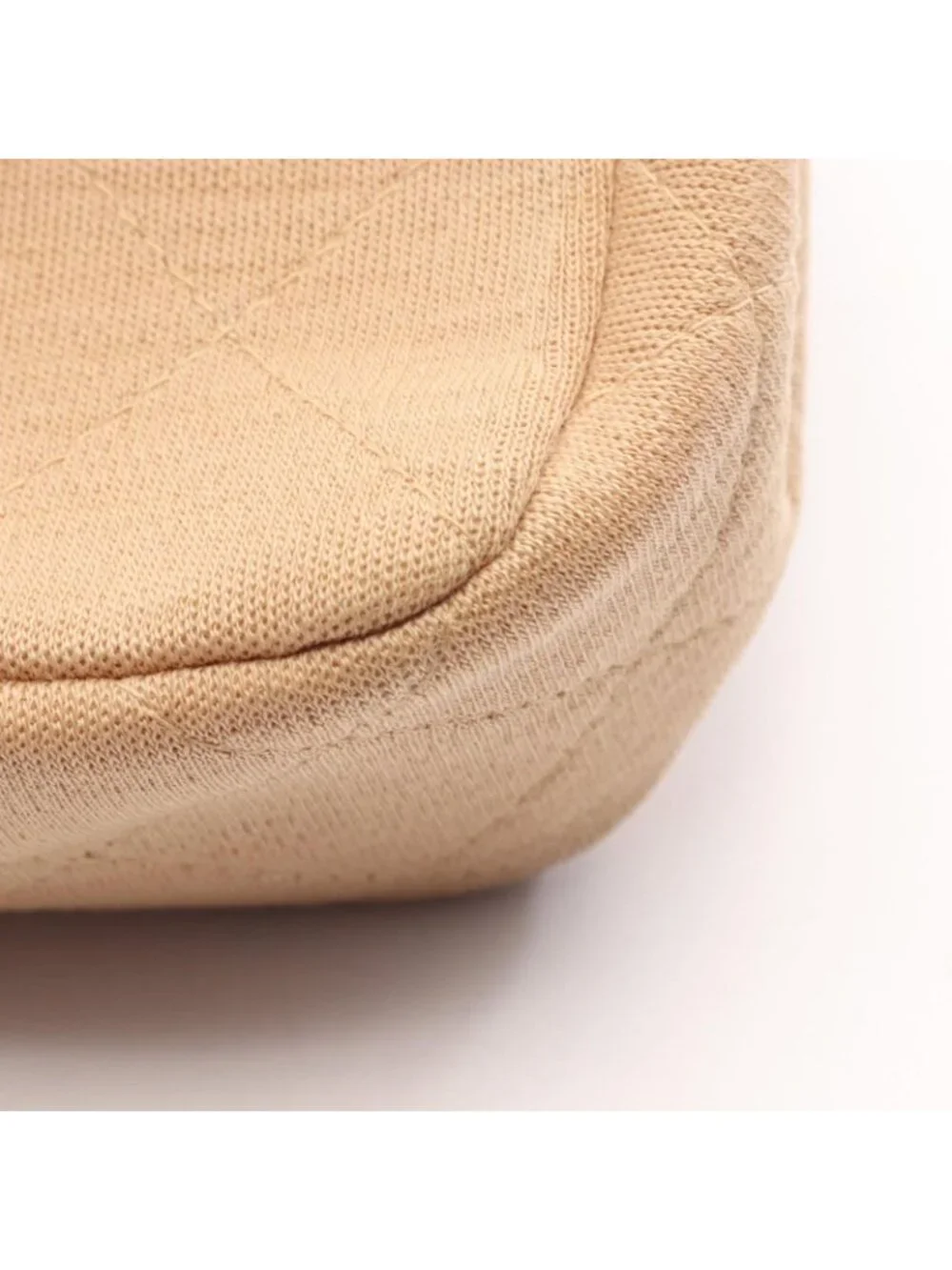 Chanel Shoulder Bag Quilted Single Flap Beige Chain